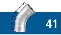 CURVA 45° FEMEA BSP - GALVANIZADA   3/4"