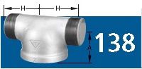 TEE HIDRANTE GALV BSP 150# TUPY 4" X 2.1/2"