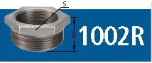 BUCHA GALVANIZADO NPT 150# TUPY    1" X  1/2"