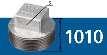 BUJÃO GALVANIZADO NPT 150# TUPY  1/4"