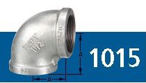 COTOVELO 90° GALVANIZADO NPT 150# TUPY  1"