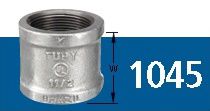 LUVA GALVANIZADO NPT 150# TUPY  1/4"