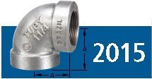 COTOVELO 90° GALVANIZADO NPT 300# TUPY  1/4"