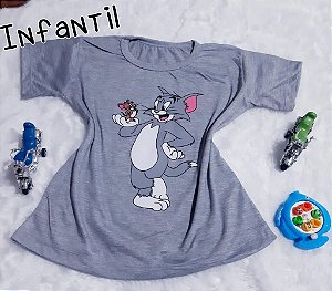 INFANTIL TOM E JERRY CINZA