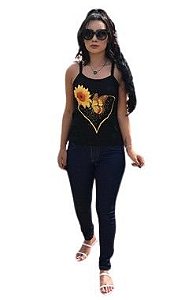 REGATA BORBOLETA GIRASSOL PRETA