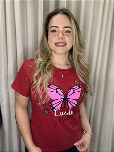 CAMISETA CUIDE DE VOCÊ VERMELHA