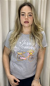 CAMISETA JESUS É O CAMINHO MESCLA