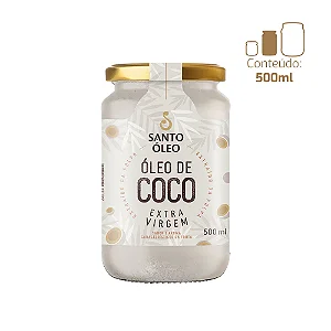Oleo de Coco Extra Virgem Polpa 500ml Santo Óleo