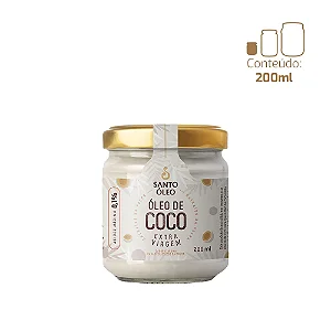 Oleo de Coco Extra Virgem Polpa 200ml Santo Óleo