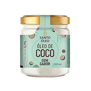Oleo de Coco Sem Sabor 200ml Santo Óleo