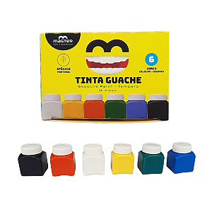 TINTA GUACHE MASTER 6 UNIDADES