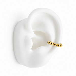 PIERCING FAKE DE BOLINHAS DOURADAS