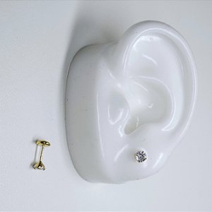 BRINCO DOURADO PONTO DE LUZ PEQUENO - COM TARRACHA BABY