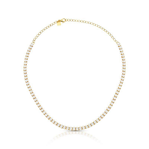 CHOKER COM CRISTAIS DE GOTAS MODELO RIVIERA