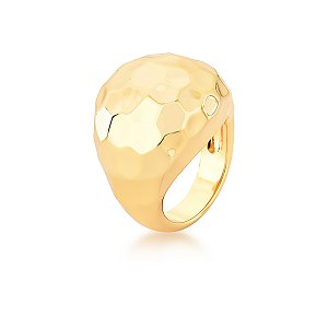 ANEL DOURADO BOLA ORGANICA