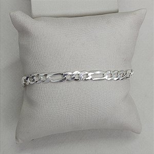 PULSEIRA DE PRATA MODELO 3 EM 1 GROSSA MASCULINA