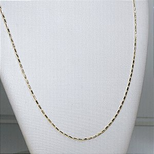 COLAR DOURADO DE CANUDINHOS BRILHOSOS - 70CM
