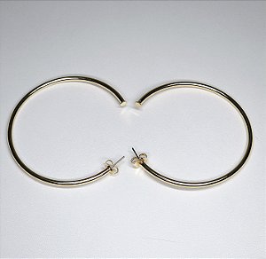 ARGOLA DOURADA GRANDE FINA COM TARRACHA