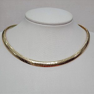 CHOCKER DOURADA MODELO SNAKE