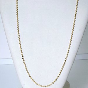 COLAR DOURADO COM ESFERAS