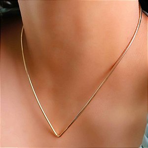 CHOCKER ARO LISO EM V