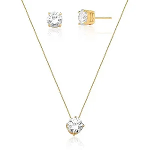 CONJUNTO DOURADO PONDO DE LUZ MEDIO 45+5CM