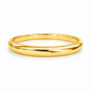 BRACELETE DOURADO OVAL LISO GRANDE