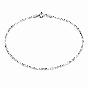 PULSEIRA PRATA DE ELOS PORTUGUESES ROLIÇOS - 18,5CM