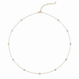 COLAR DOURADO COM PONTINHOS DE LUZ 60CM