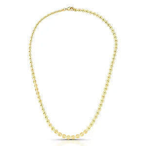 COLAR DOURADO ELO CORDÃO BAILARINA 45+5CM
