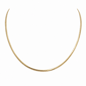 CHOCKER DOURADA MODELO FITA 2,5MM  -40 CM + EXTENSOR