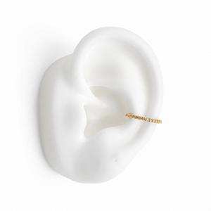 PIERCING FAKE DOURADO FILETE MICROCRAVEJADO COM ZIRCÔNIAS BRANCAS