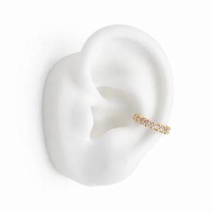 PIERCING FAKE DOURADO COM ZIRCÔNIAS BRANCAS