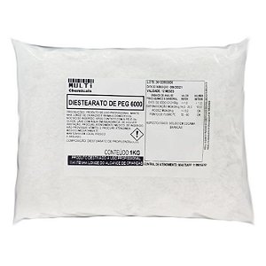 Diestearato de polietilenoglicol - peg 6000 - 1kg - Espessante
