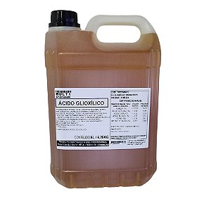 Ácido glioxílico - 5L / 6,250KG - Alisante capilar - Substitui formol