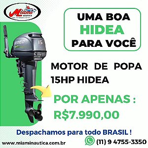 MOTOR DE POPA HIDEA 15 HP