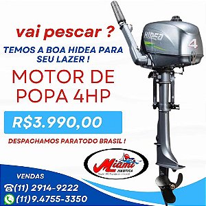 MOTOR DE POPA HIDEA 4 HP