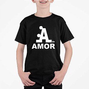 Camiseta Infantil A de Amor