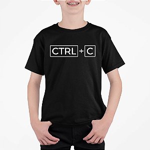 Camiseta Infantil Ctrl C