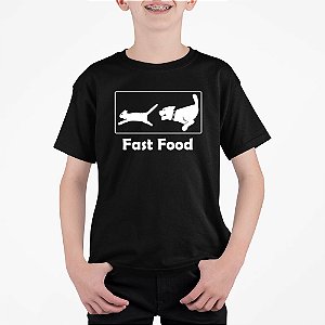 Camiseta Infantil Fast Food