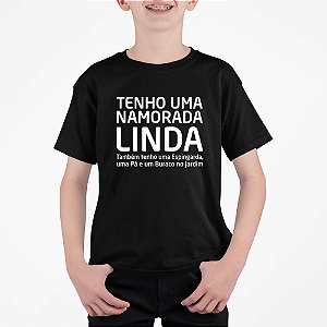 Camiseta Infantil Linda Namorada