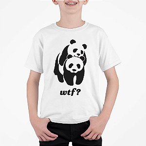 Camiseta Infantil WTF Panda