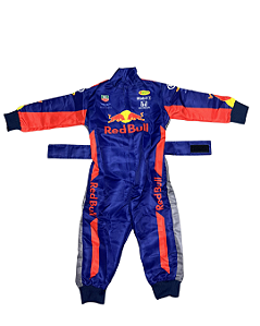 Macacão Infantil Fantasia - Red Bull Fórmula 1