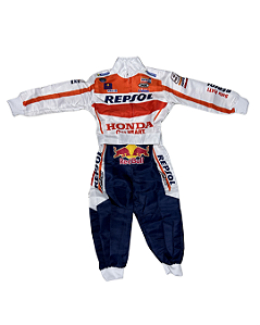 Macacão Infantil Fantasia - Moto GP Repsol