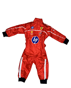 Fantasia Macacão Piloto Adulto - Equipe Ferrari