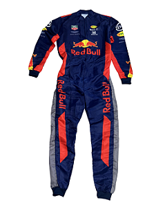 Macacão Fantasia Adulto - Equipe Red Bull