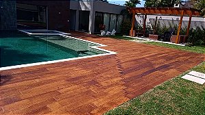 Kit 5 Peças Piso Cimentício Madeira Demolição 100x20x4cm Cor Natural - Scholz Revestimentos