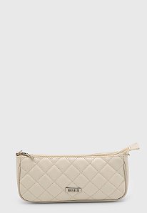 Bolsa Maria Milão Baguete Matelassê Off-White