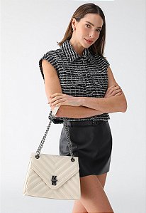 BOLSA MATELASSÊ OFF WHITE