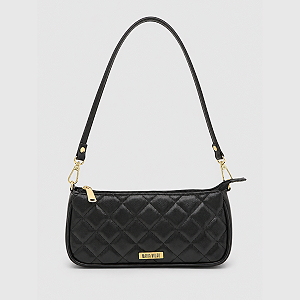 Bolsa Maria Milão Baguete Matelassê Preta